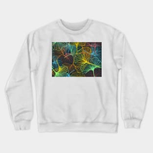 Flower Line Drawing Design Crewneck Sweatshirt